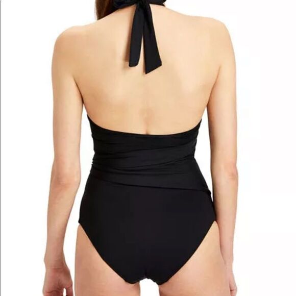 NWT Onia Black Elena Tie-Front One-Piece Swimsuit Slimming Sexy & Classic. XS - Picture 9 of 16